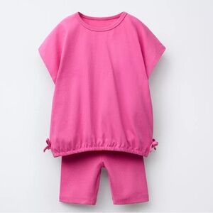 Zara Vibrant Pink Casual Set